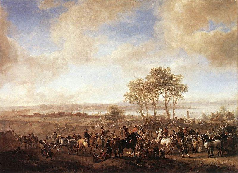 Philips Wouwerman The Horse Fair Norge oil painting art